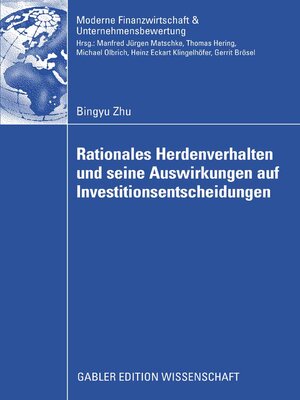 cover image of Rationales Herdenverhalten und seine Auswirkungen auf Investitionsentscheidungen